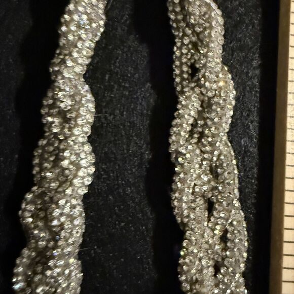Crystal Rhinestone Braided Sash Belt - Picture 7 of 8